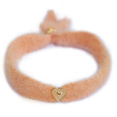Bracelet fluffy salmon